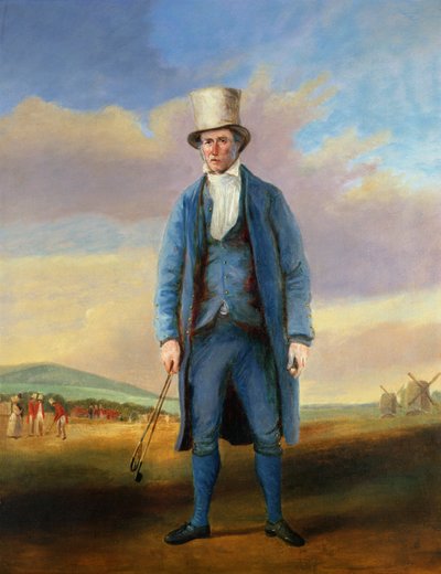 `Old Alick`, Alick Brotherton (1756-1840) el creador de hoyos del Royal Blackheath Golf Club, c.1835 de R.S.E Gallen