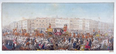 La reina Carolina viajando a la Catedral de San Pablo, Londres, 20 de noviembre de 1820 de RWU