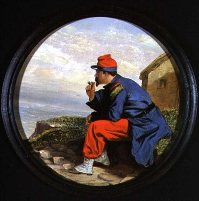 Retrato de un soldado francés de R.W. Davids