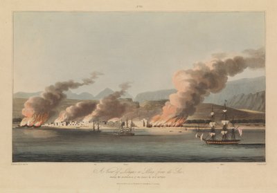 Dieciséis vistas de las planicies en las fuerzas del Golfo Pérsico contra los piratas árabes de R. (after) Temple