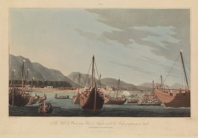 Dieciséis Vistas de Planos en las Fuerzas del Golfo Pérsico contra los Piratas Árabes de R. (after) Temple