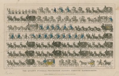 El cortejo fúnebre de la Reina pasando por Hammersmith de R. Banks