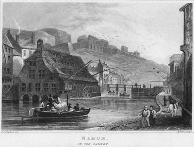 Namur. En el Sambre, 1850 de R. Brice