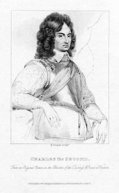 Carlos II, Rey de Inglaterra, Escocia e Irlanda, siglo XIX de R. Cooper