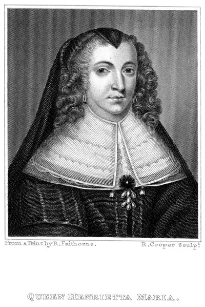 Henrietta Maria 1609-1669, reina consorte del Rey Carlos I 1600-1649, siglo XIX de R. Cooper
