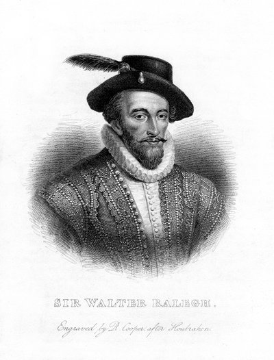 Sir Walter Raleigh, escritor, poeta, cortesano y explorador de R. Cooper