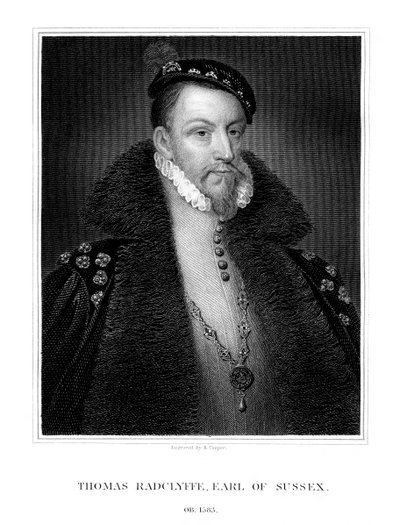 Thomas Radclyffe, 3er Conde de Sussex, Lord-Lugarteniente de Irlanda, 1823 de R. Cooper