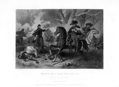 Muerte del General Félix Zollicoffer, Batalla de Mill Springs, Kentucky, 19 de enero de 1862 de R. Dudensing