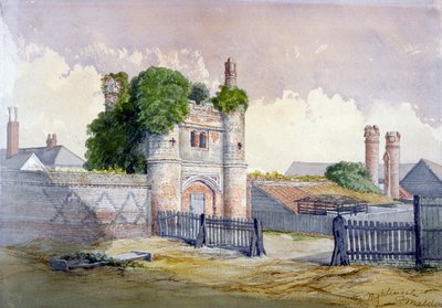 Vista de Beckingham Hall cerca de Withham, Essex de R Nightingale