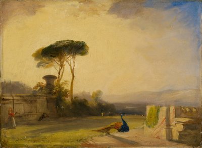 Vista del terreno de una villa cerca de Florencia de R. P. Bonnington