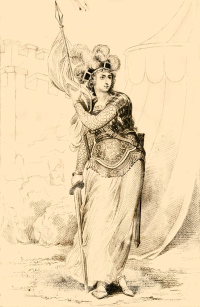 Juana de Arco, la Doncella de Orleans, 1821 de R. Page