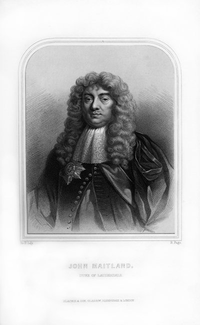 John Maitland, 1er Duque de Lauderdale, político escocés, 1870 de R. Page