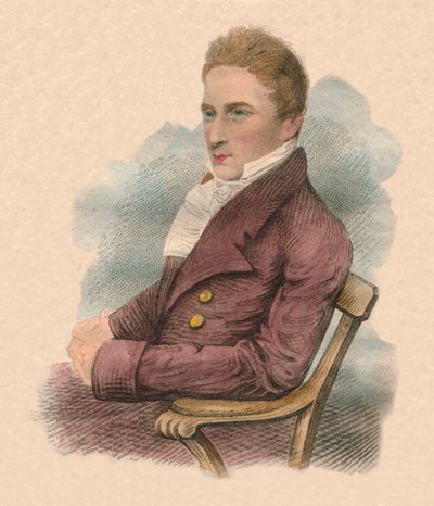 Retrato de un hombre, principios del siglo XIX de R. Page