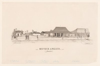 Recuerdo en Padang. (Sumatra) (título sobre objeto) de R. Walthert (signed by artist)