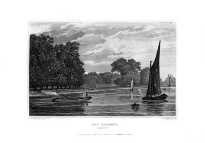 Jardines de Kew, Londres, 1829 de R. Winkles