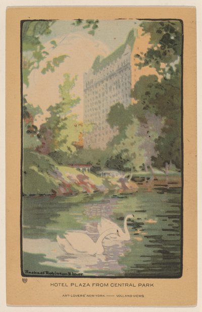 Hotel Plaza desde Central Park de Rachael Robinson Elmer