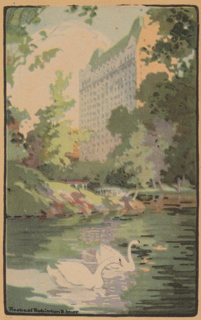 Hotel Plaza desde Central Park, 1914 de Rachael Robinson Elmer