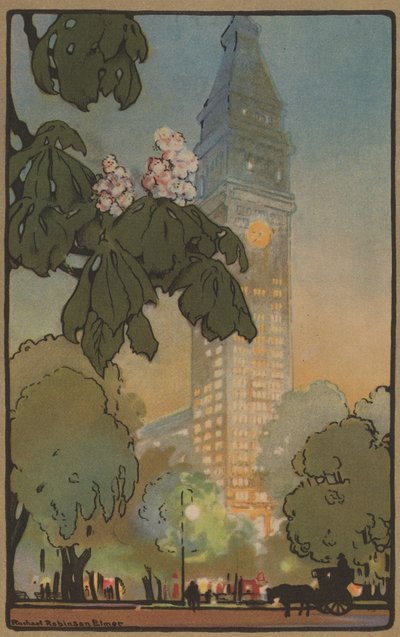 La Torre Metropolitana en una tarde de verano, 1914 de Rachael Robinson Elmer