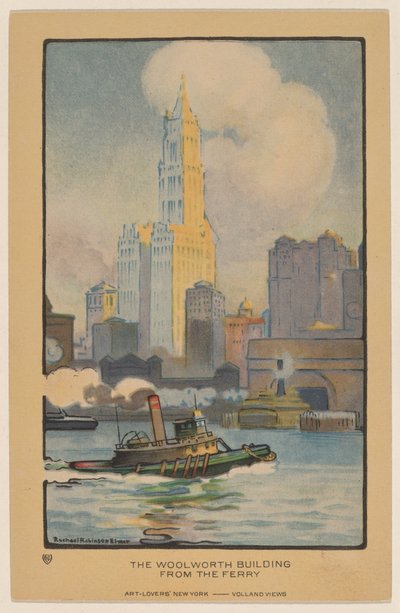El Edificio Woolworth desde el Ferry de Rachael Robinson Elmer