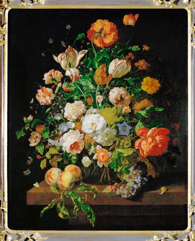 Un ramo de flores (pintura sobre lienzo) de Rachel Ruysch