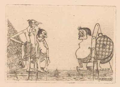 Wajangpoppen de Raden Katamsi (signed by artist)