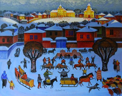 Temprano por la mañana, 2006 (óleo sobre lienzo) de Radi Nedelchev