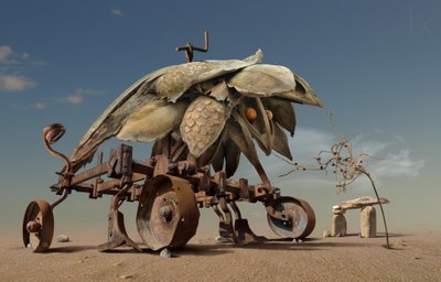 Máquina surrealista del desierto de Radoslav Penchev