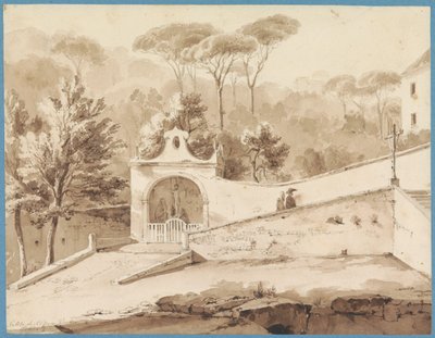 Capilla al pie de una escalera de Raffaele Carelli