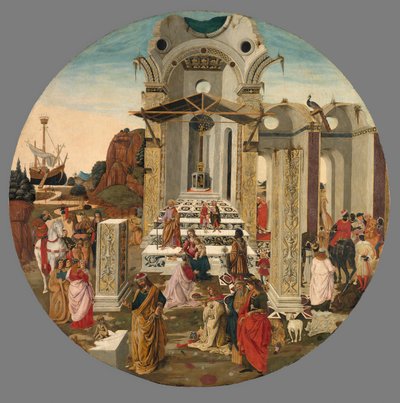 La adoración de los magos de Raffaello Botticini