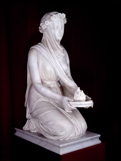 Estatua de una Virgen Vestal de Raffaello Monti