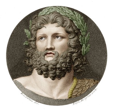 Zeus (grabado en color) de Raffaello Sanzio Morghen