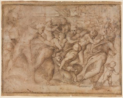 Copia de La Masacre de los Inocentes de Rafael, después de 1510 de Raffaello Sanzio Raphael