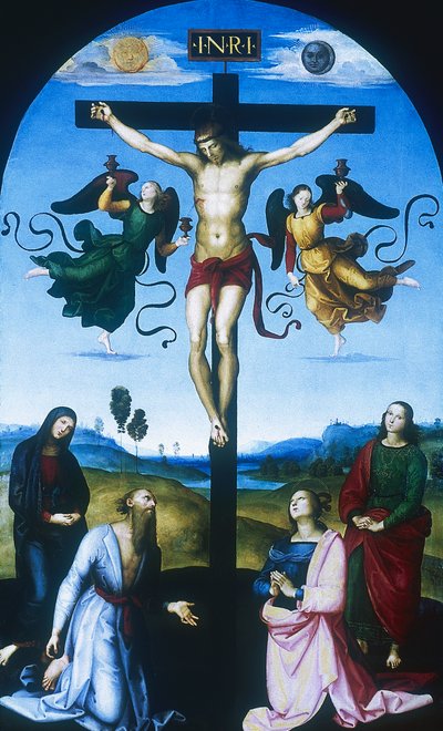 Crucifixión de Mond, c1530 de Raffaello Sanzio Raphael