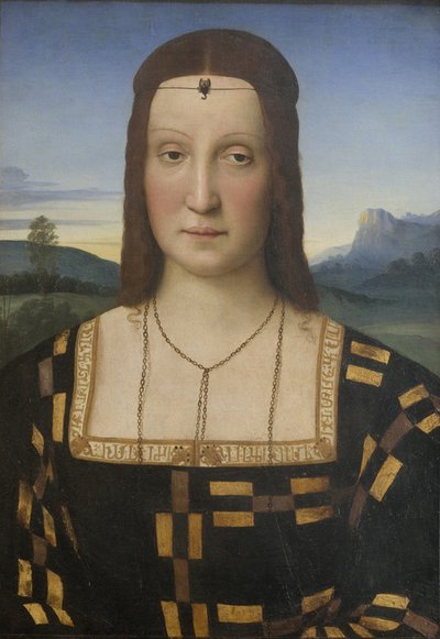 Retrato de Elisabetta Gonzaga 1471-1526 de Raffaello Sanzio Raphael