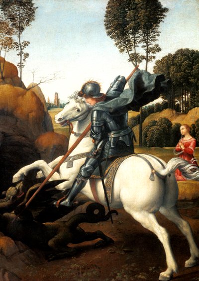 San Jorge y el dragón, c1506 de Raffaello Sanzio Raphael