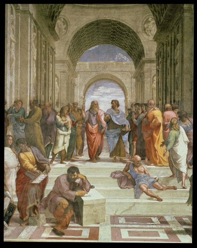 La Escuela de Atenas (detalle del centro) de Raffaello Sanzio Raphael