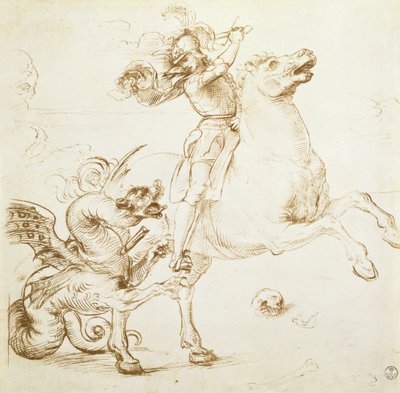 San Jorge y el dragón de Raffaello Sanzio Raphael