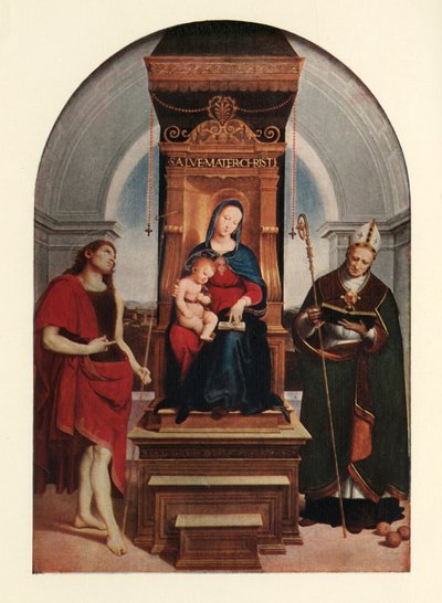 La Madonna Ansidei, 1505, c1912 de Raffaello Sanzio Raphael