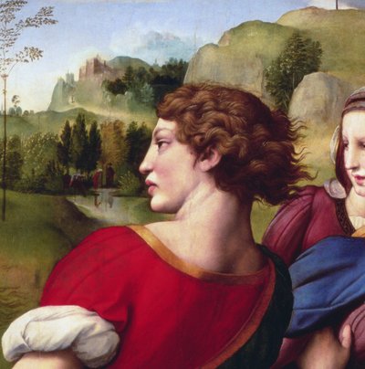 La Deposición (detalle), 1507 de Raffaello Sanzio Raphael