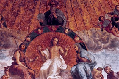 La disputa sobre el Santísimo Sacramento, (detalle), 1508-1509 de Raffaello Sanzio Raphael