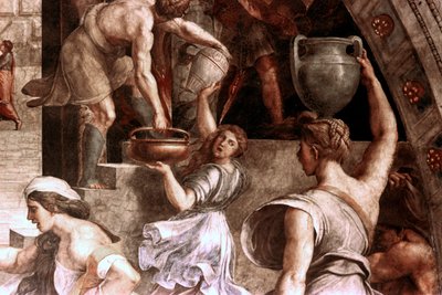 El incendio en el Borgo (detalle), 1514 de Raffaello Sanzio Raphael