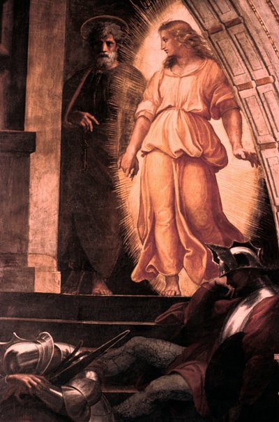 La liberación de San Pedro (detalle), 1514 de Raffaello Sanzio Raphael