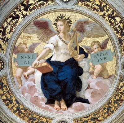 La poesía. Stanza della Segnatura, 1508 de Raffaello Sanzio Raphael