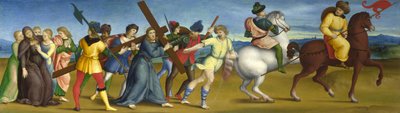 La procesión al Calvario, 1504-1505 de Raffaello Sanzio Raphael