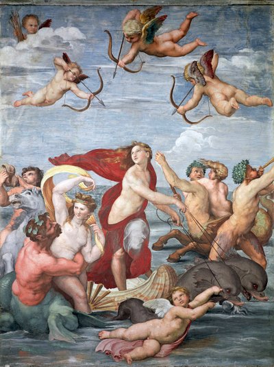 El triunfo de Galatea, c. 1512 de Raffaello Sanzio Raphael