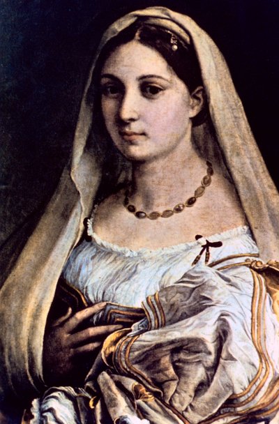 Mujer con velo La Donna Velata de Raffaello Sanzio Raphael