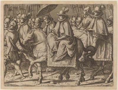 Margarita de Austria a Caballo de Raffaello Schiaminossi