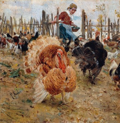 Comida de pavo de Raffaello Sorbi