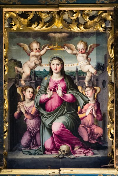 Madonna delle Grazie (óleo sobre tabla) de Raffaello dal Colle
