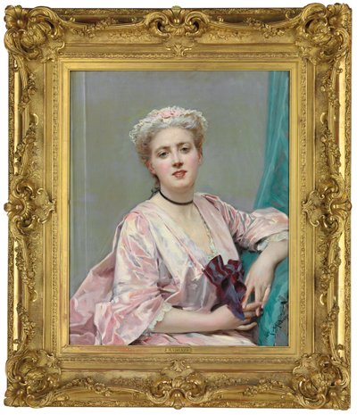 Belleza en Rosa de Raimundo de Madrazo y Garreta